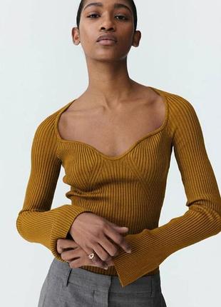 Кофта в рубчик h&m розмір xl 3