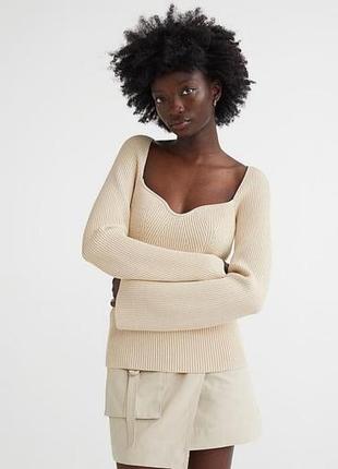 Кофта в рубчик h&m розмір xl 4