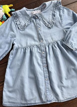 Джинсова сукня zara 2