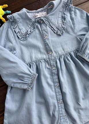 Джинсова сукня zara 3