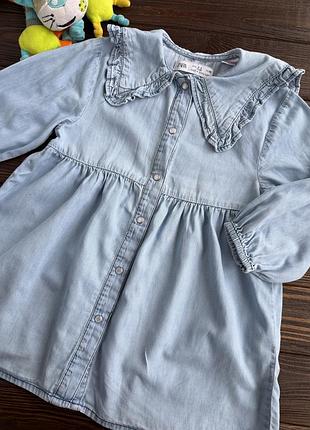 Джинсова сукня zara 4