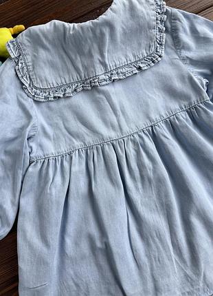 Джинсова сукня zara 8