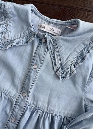 Джинсова сукня zara 5