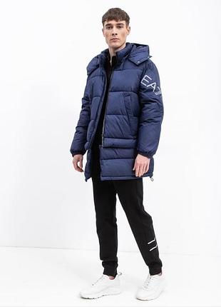 Куртка чоловіча ea7 emporio armani синя 3xl