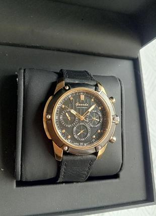 Guardo italy black gold, годинник італійський, чоловічий, жіночий