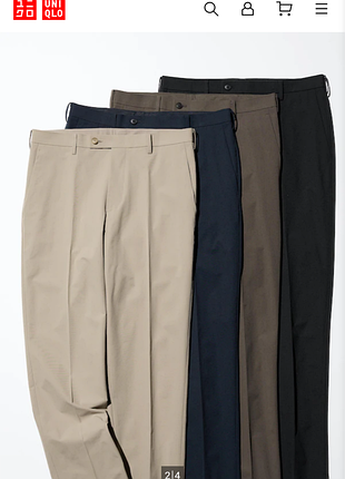 Ультра легкие брюки uniqlo miracle air pants, size w30-31 полупояс 39-42 бедра 52 длина 100 ширина штанины 19