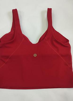 Кроп-топ lulemon align tank top в красном цвете