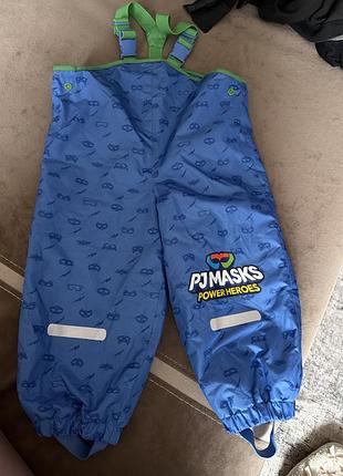 Напівкомбінезон дитячий pj masks синій з принтом