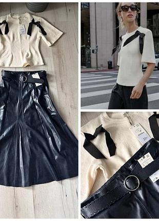 Продам набором кофтинку, спідницю з еко шкіри від zara