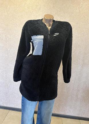 Подовжена плюшева кофта худі nike sportswear winterized sherpa (оригінал, розмір m)