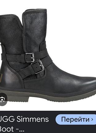 Чоботи  водонепроникні жіночі ugg simmens чорні 40/41розмір