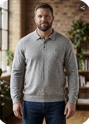 Светр поло чоловічій timberland cotton, wool