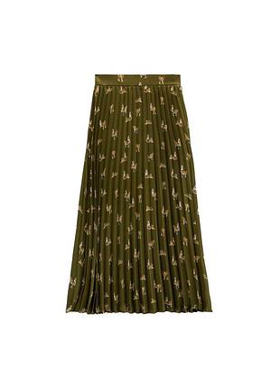 Спідниця пліссе з тиграми zara s