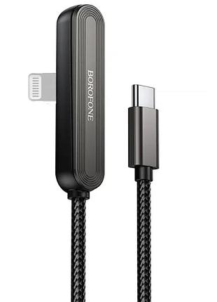Дата кабель borofone bx125 pacifico type-c to lightning 30w (1m) black