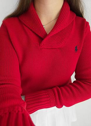 Светр жіночий polo ralph lauren червоний розмір s