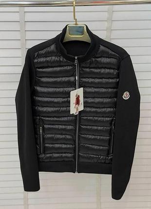 Moncler чоловічий кардиган-куртка чорного кольору xl, xxl