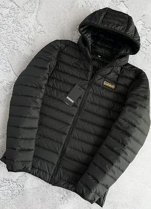 Черная демисезонная куртка napapijri s-xxxl
