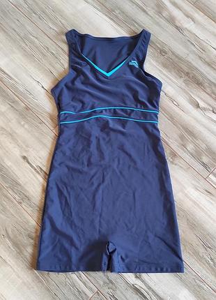 Спортивный слитный купальник-шорты slazenger, размер 10 (s/m)