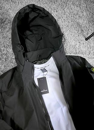 Stone island куртка мужская черная весна/осень xl