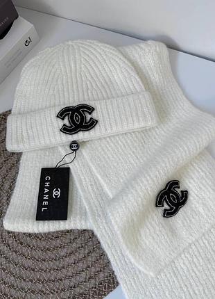 Шапка шарф chanel