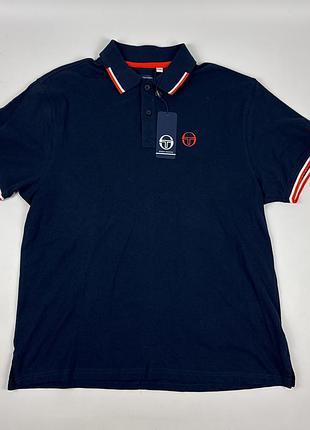 Поло чоловіче sergio tacchini темно-синє xxl