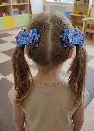 Бантики для дівчинки, ручна робота з аплікацією стіч