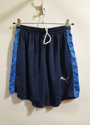 Подростковые спортивные шорты puma темно-синий цвет