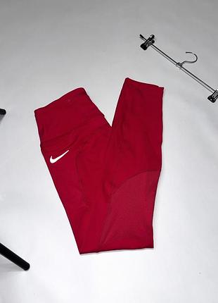Жіночі лосіни nike, розмір м , малиновий колір
