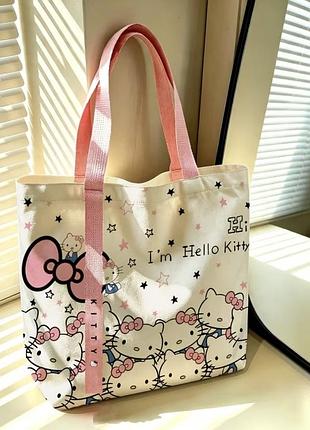 Шоппер hello kitty сумка-шопер hello kitty