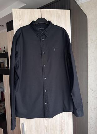 Сорочка allsaints  з вишитим логотипом