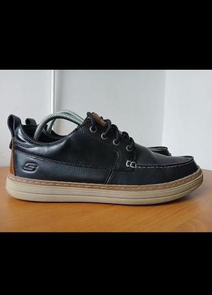 Кожанные мокасины фирмы skechers оригинал