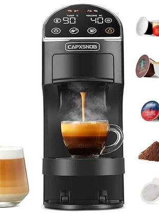Капсульная кофеварка 5 в 1 capxsnob универсальная кофемашина эспрессо