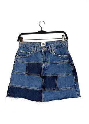 Синяя джинсовая юбка bdg urban outfitters y2k