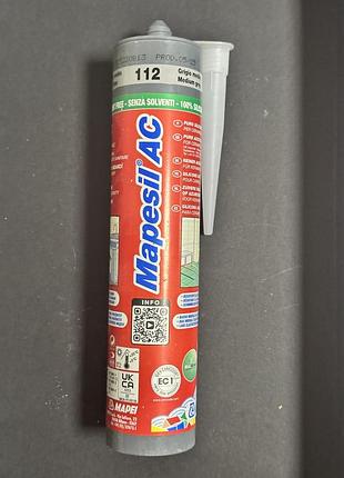 Герметик mapei mapesil ac 112 medium grey