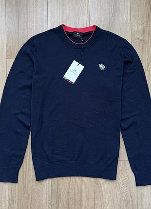 Чоловічий джемпер преміального британського бренду ps paul smith zebra logo sweater