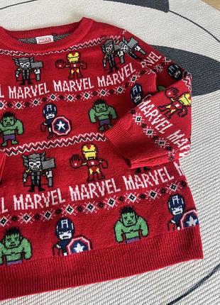 Светрик новорічний marvel 4