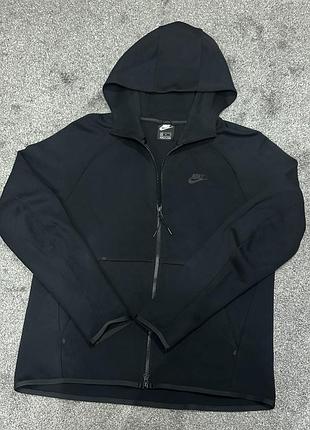 Чорна зіпка nike tech fleece