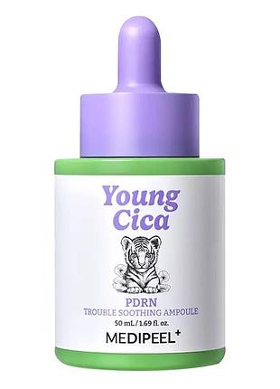 Заспокійлива ампульна сироватка з porn та екзосомами medipeel young cica porn trouble soothing ampou