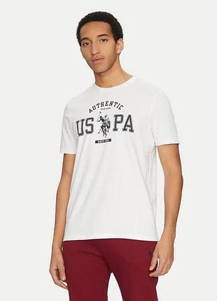 Футболка хлопковая u.s. polo assn mup4083 s белая
