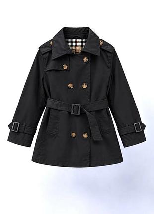 Двобортний тренч zara на дівчинку