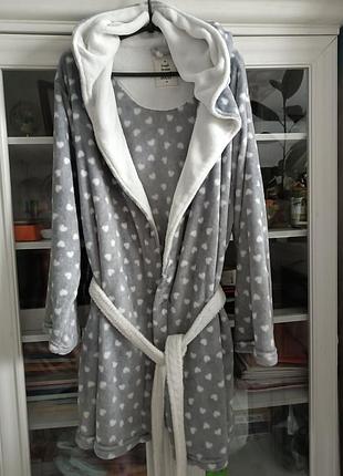Короткий теплий халат, розмір xl
