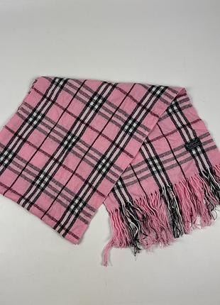 Шарф burberry рожевий у клітинку
