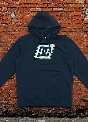 Худі чоловіче dc shoes чорне з логотипом