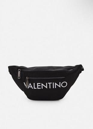 Стильна нейлонова сумка бананка valentino unisex