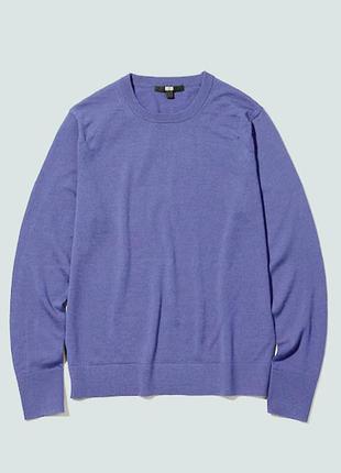Свитер из тонкой мериносовой нити от uniqlo (450509)