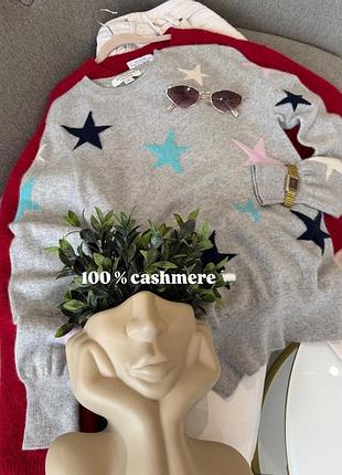 Светр в зірочки і100% кашемір autograph marks&spencer