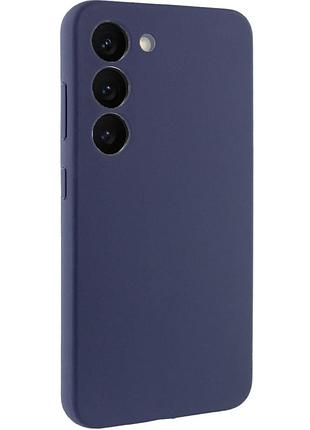 Чехол silicone cover lakshmi full camera (aaa) для samsung galaxy s23 темно-синий / midnight blue