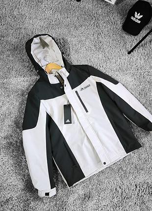 Чоловіча чорна з бежевим куртка adidas terrex m-3xl