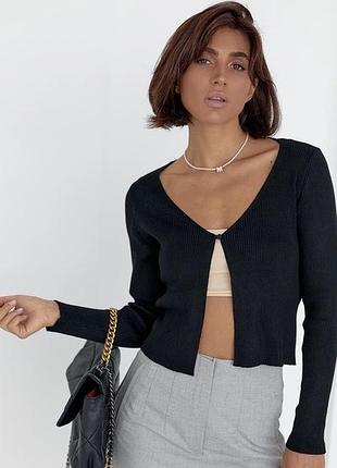 Кардиган жіночий primark чорний кардиган в рубчик л 14/16