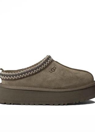 Уггі жіночі ugg tazz замшеві на платформі коричневі